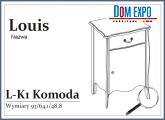 Louis Komoda lewa lub prawa L-K 1 L.P