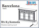 Barcelona komoda BA-K3