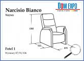 NARCISO BIANCO Fotel 1