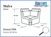 MALVA Element X90K TKANINA
