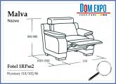 MALVA Fotel 1RPm2 relax mechaniczny