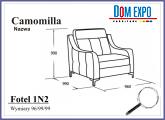 CAMOMILLA Fotel 1N2