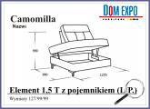 CAMOMILLA Element 1.5 T z pojemnikiem L/P