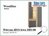WOODLINE Witryna 4D1S lewa 1003-00