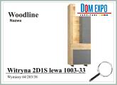 WOODLINE Witryna 2D1S lewa 1003-33