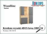 WOODLINE Kredens wysoki 4D1S lewy 1003-34